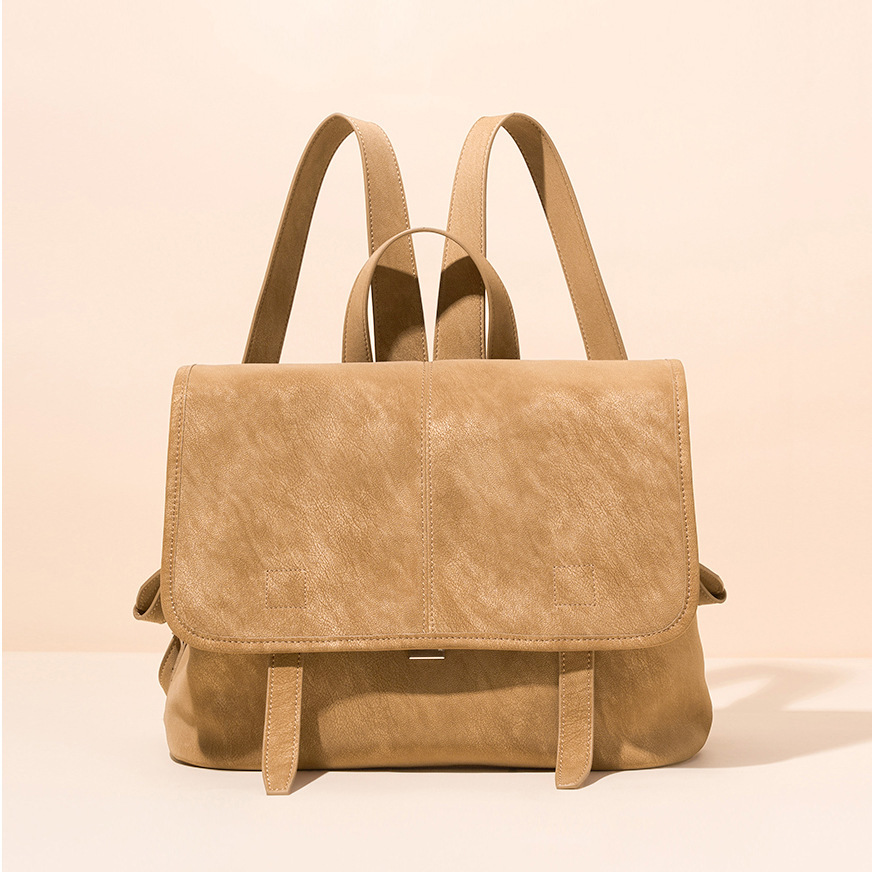 Leather Work Rucksack - Tas Ransel Kulit Asli Vintage Wanita,