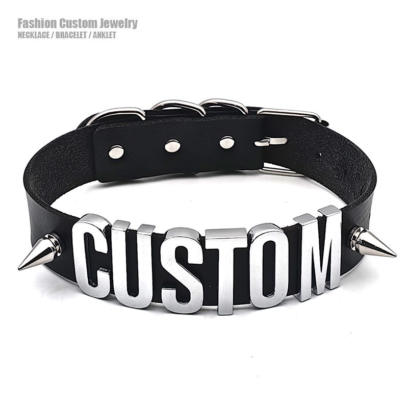 Leatherwork Rivets - Punk Rivet Disesuaikan Huruf Kerah Paku