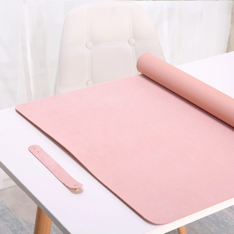 Leatherwork Table - Set alas meja 60x30cm, mulus dan