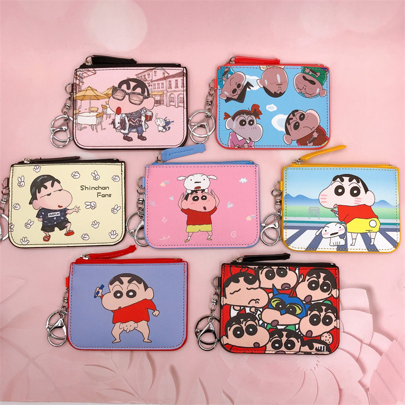 Leather Work Japan - Dompet Kartu Kawaii Kartun Crayon Shinchan