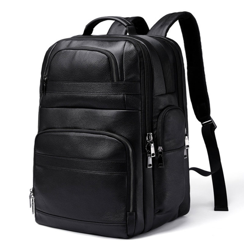 Leather Work Rucksack - Luufan ransel kulit asli, ransel Laptop