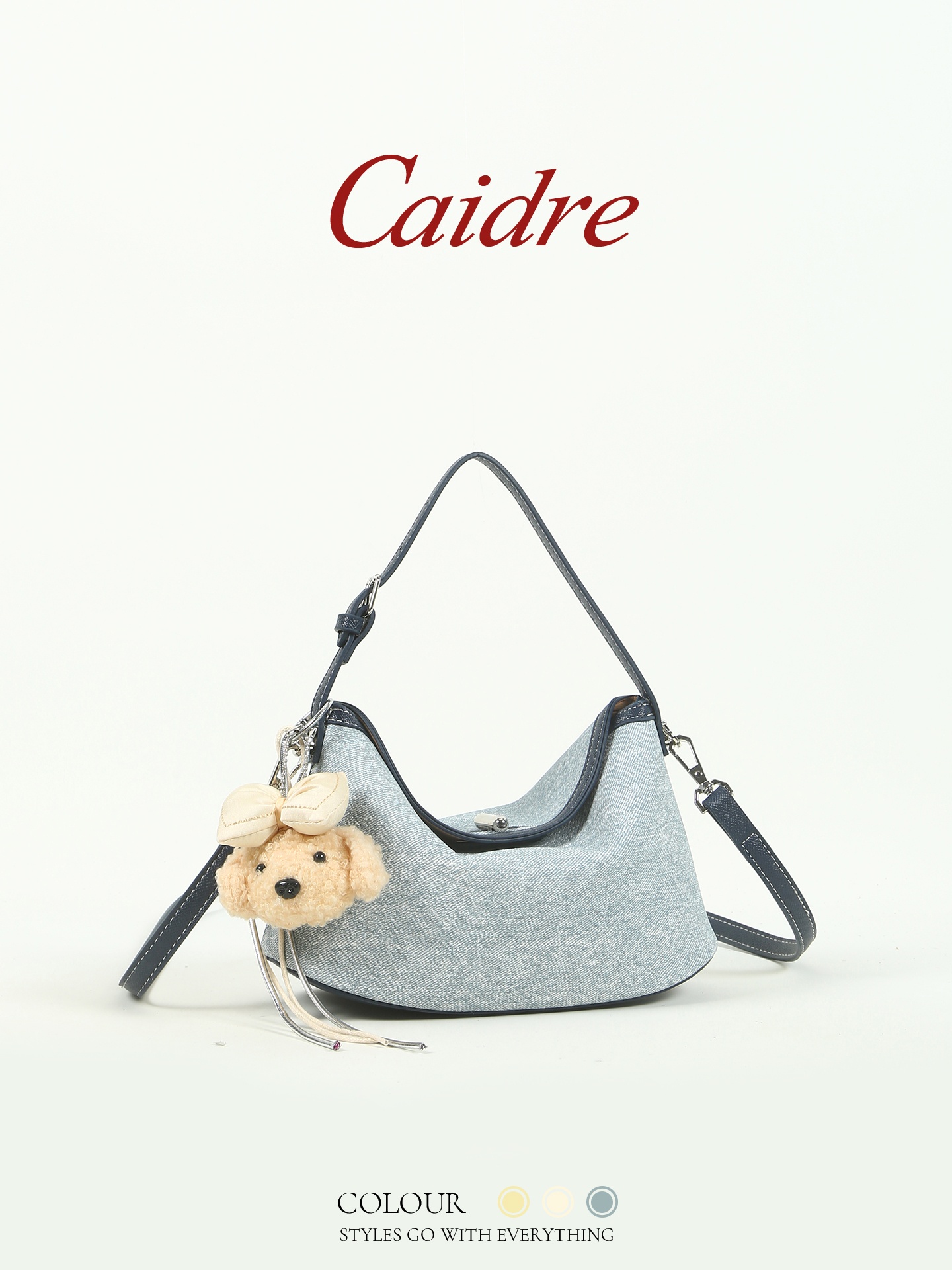 Leather Work Japan - Tas Dumpling Caidre untuk Wanita, Tas