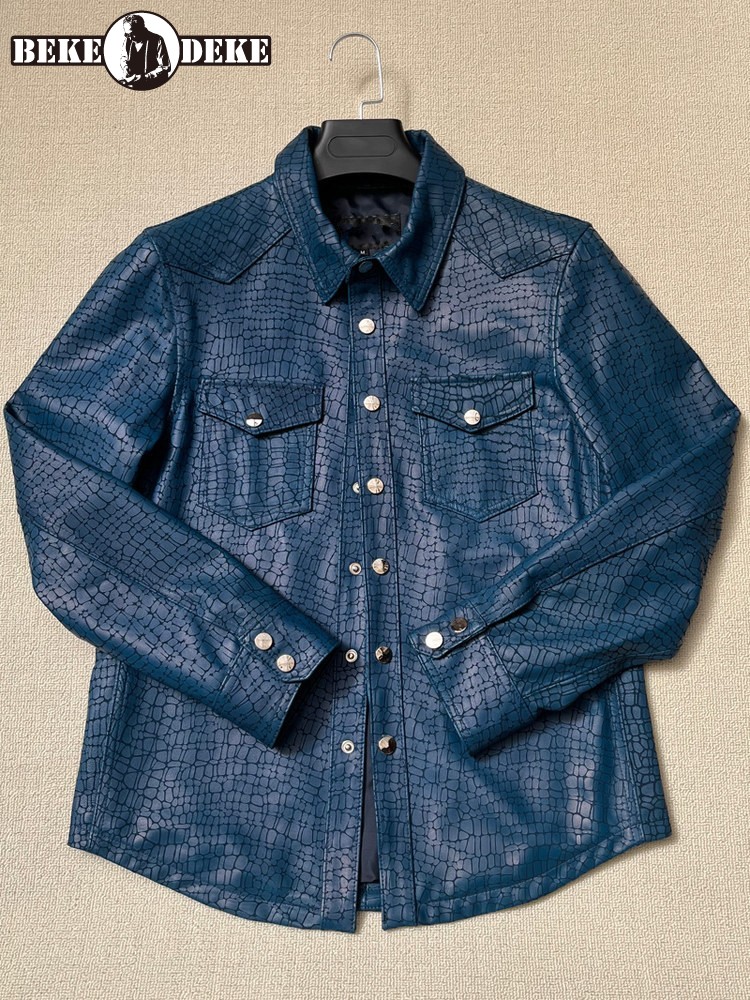 Leatherwork Free Patterns - Jaket Kulit Asli Pria Motif Kulit