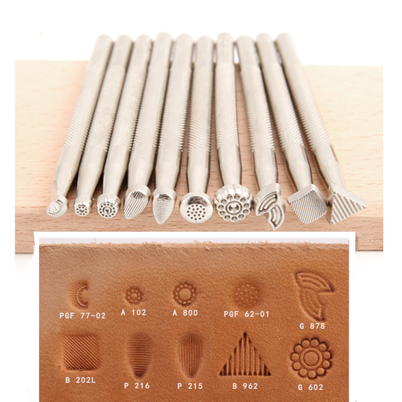 Leatherwork Art - 1 buah alat stempel kulit peningkatan