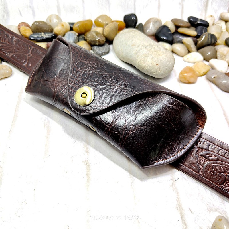 Leatherwork Fasteners - Blongk Casing Kacamata Tas Pinggang Kulit
