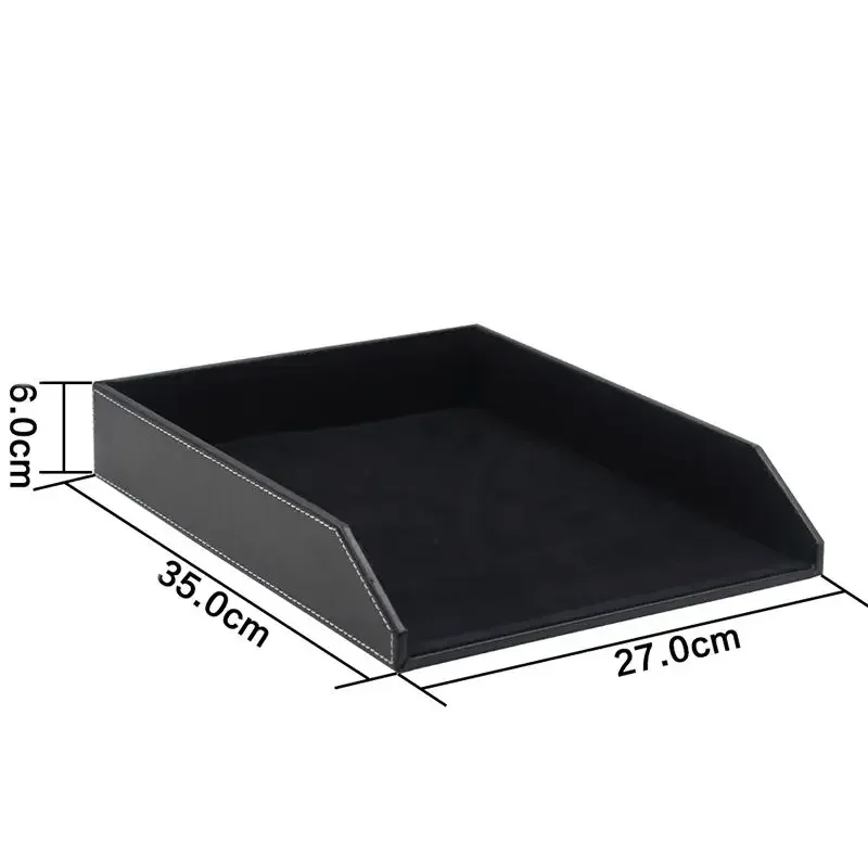 Leatherwork Table - Bisnis Satu Lapisan File Nampan PU