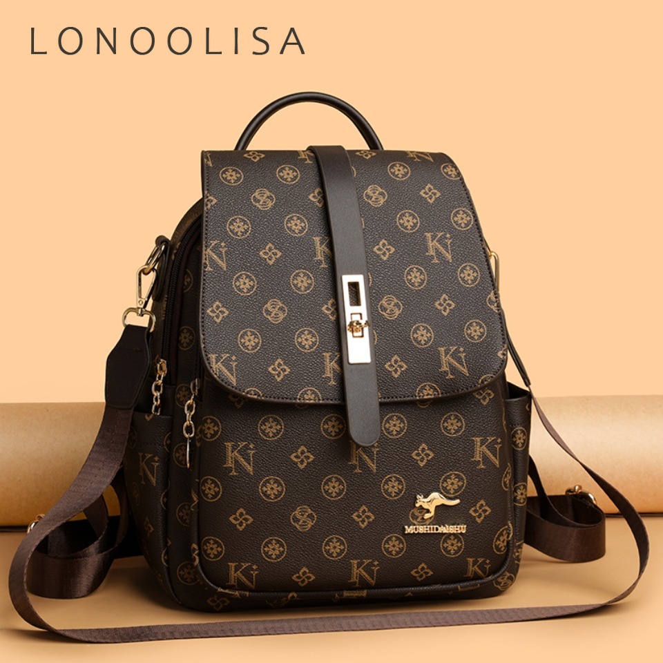 Leather Work Rucksack - Ransel Cetak Vintage Berkualitas Tinggi dari