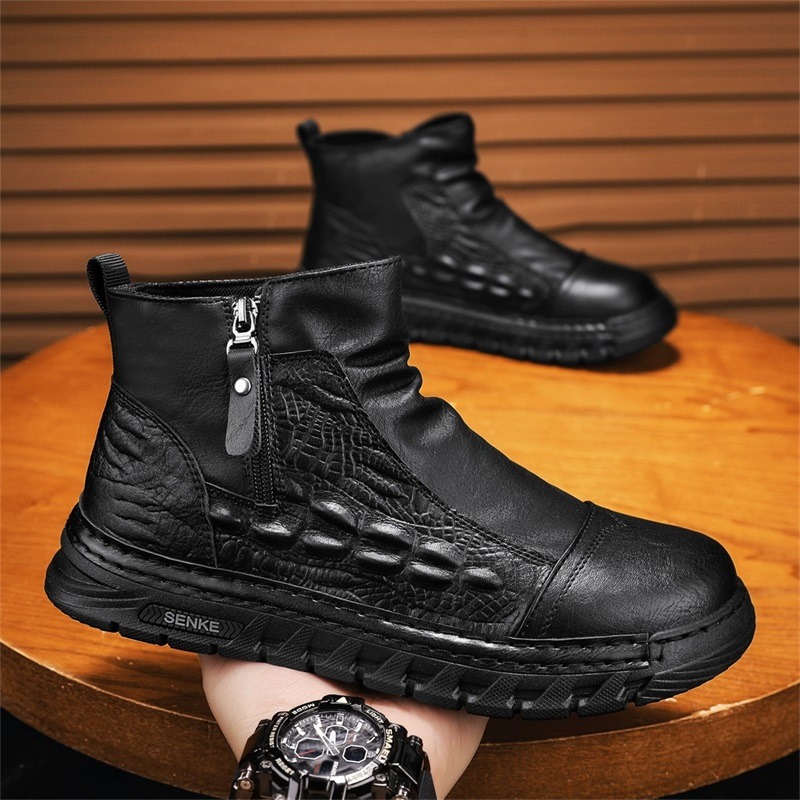 Leatherwork Free Patterns - Sepatu Bot Pria Model Tinggi, Motif