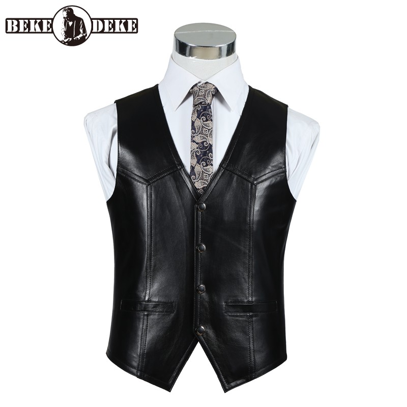 Leather Work Vest For Men - Rompi Kulit Domba Kulit Asli Jaket