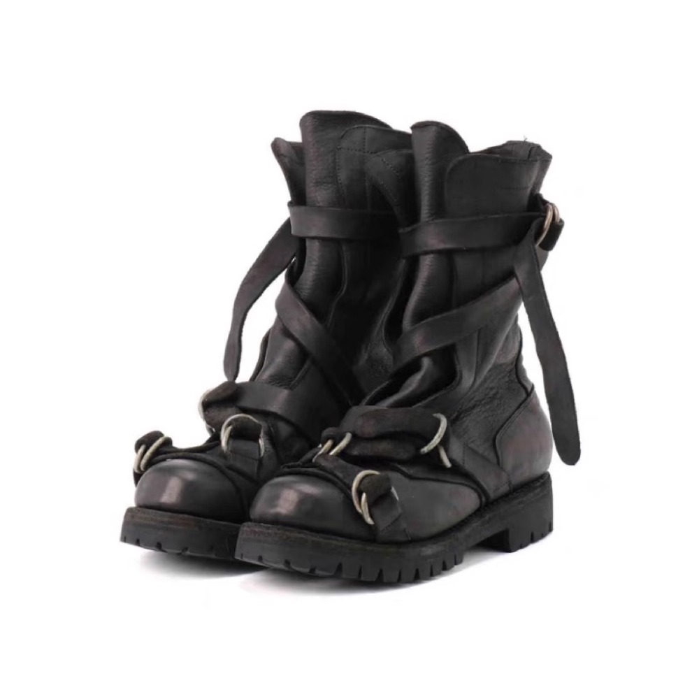 Leatherwork Fasteners - Sepatu Bot Motor Kulit Pria Sepatu
