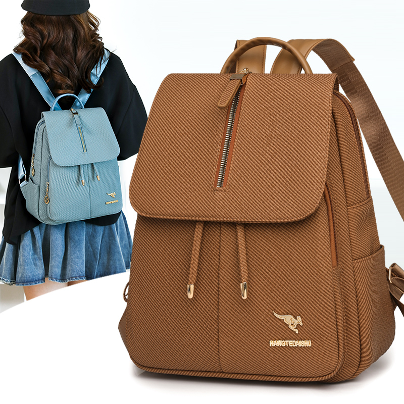 Ransel Perjalanan Wanita Tahan - Leather Work Rucksack ulasan dan harga