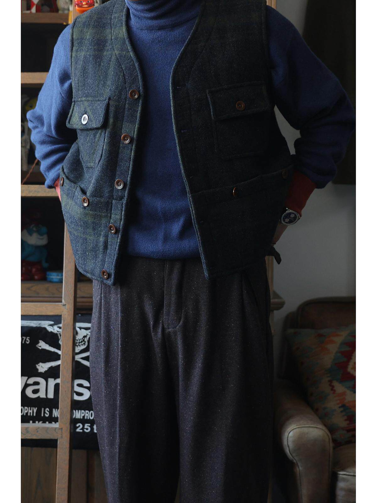 Rompi Kerja Secondorder FW24 6 - Leather Work Vest For Men ulasan dan harga
