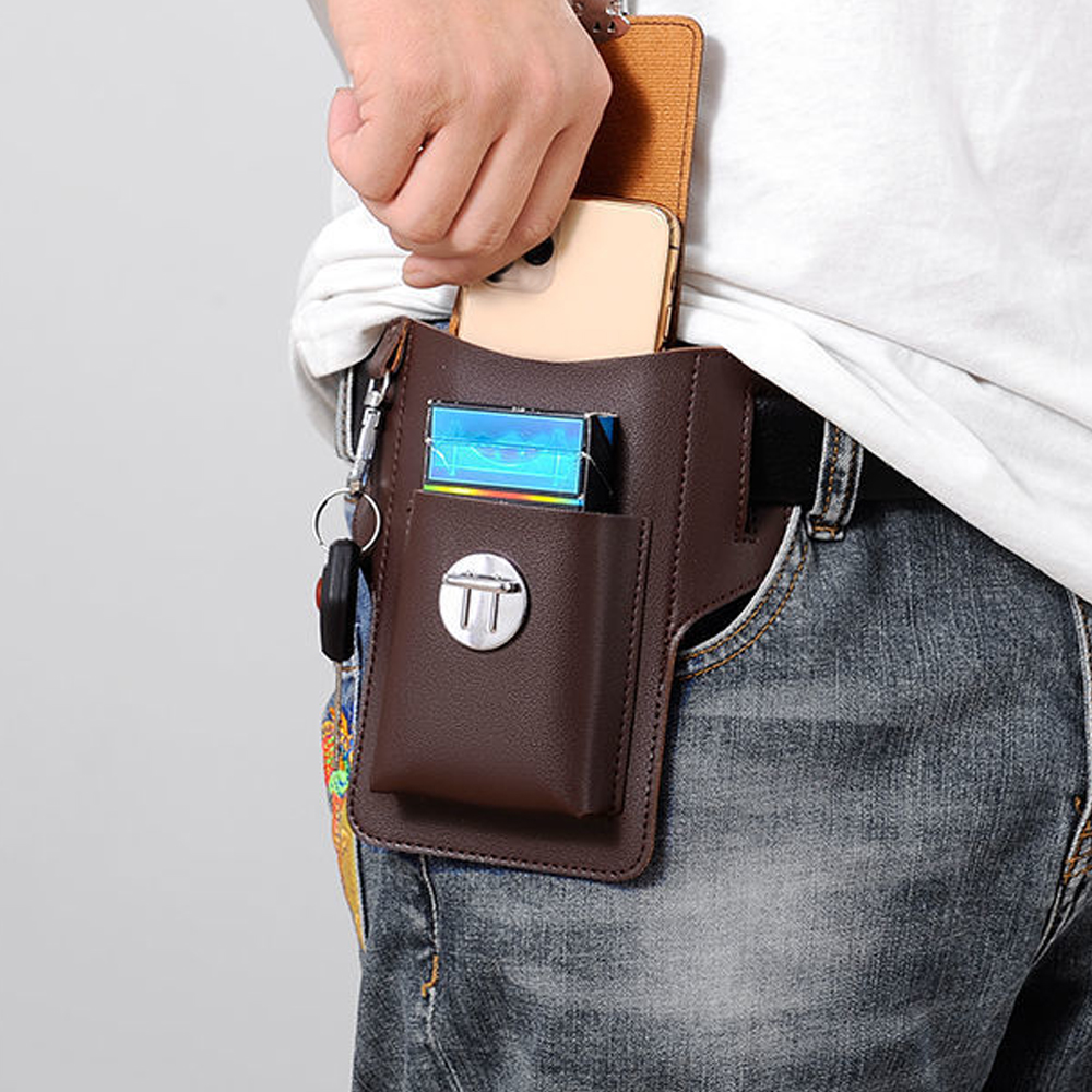 Tas Pinggang Pria Baru, Tas Po - Leatherwork Fasteners ulasan dan harga