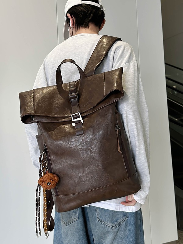 Ransel Vintage Eropa-Amerika d - Leather Work Rucksack ulasan dan harga