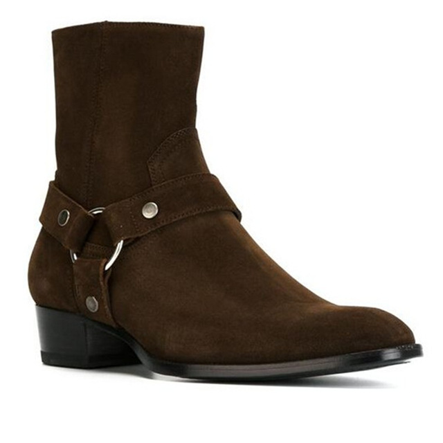 Sepatu bot kulit Suede warna c - Leather Work Harness ulasan dan harga