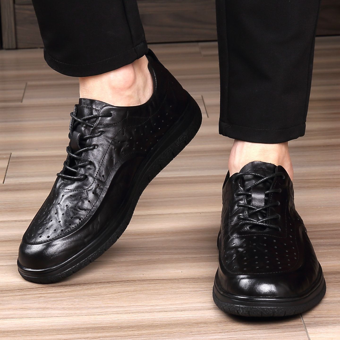 Sepatu Kulit Asli Kasual Elega - Leather Work Outfit ulasan dan harga