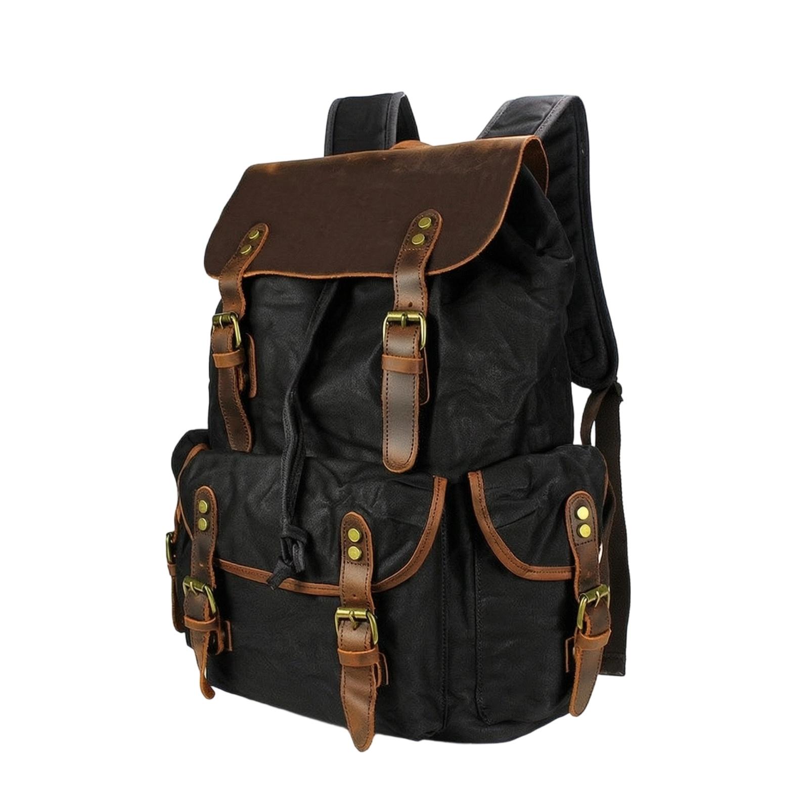 Tas Ransel Kanvas Tahan Lama d - Leather Work Rucksack ulasan dan harga