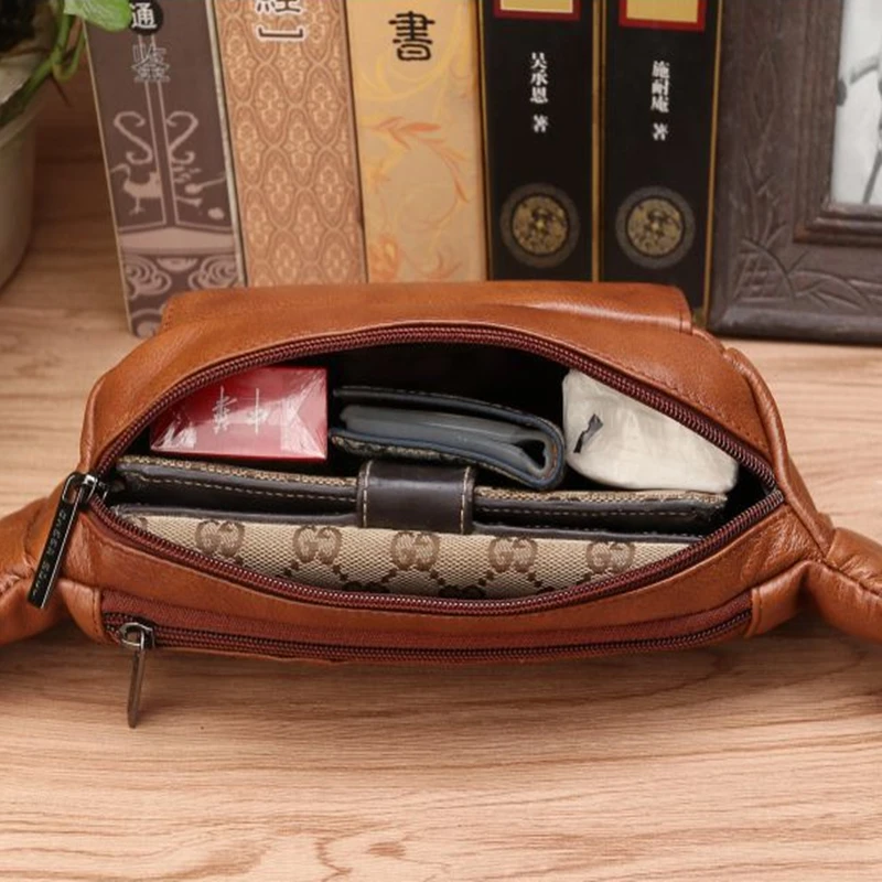 Tas Pinggang Kulit Asli Pria,  - Leatherwork Fasteners ulasan dan harga