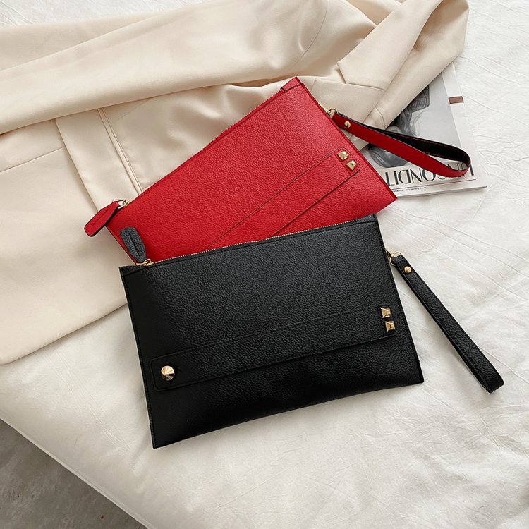 Tas Tangan Mewah Modis Tas Wan - Leatherwork Rivets ulasan dan harga