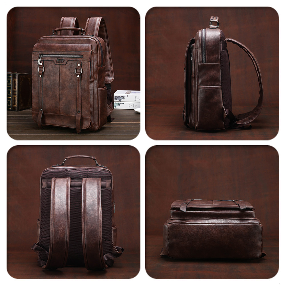 Tas Ransel Kulit Pria Jeep Bul - Leather Work Rucksack ulasan dan harga