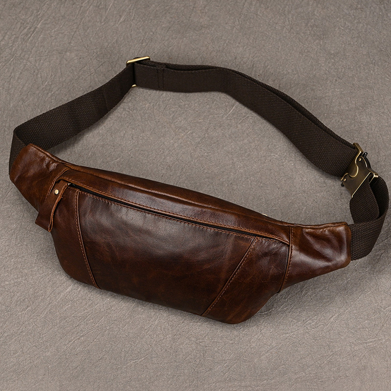 Tas selempang dada kulit pria, - Leatherwork Fasteners ulasan dan harga