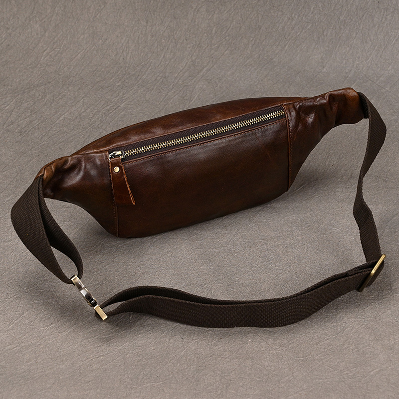Tas selempang dada kulit pria, - Leatherwork Fasteners ulasan dan harga