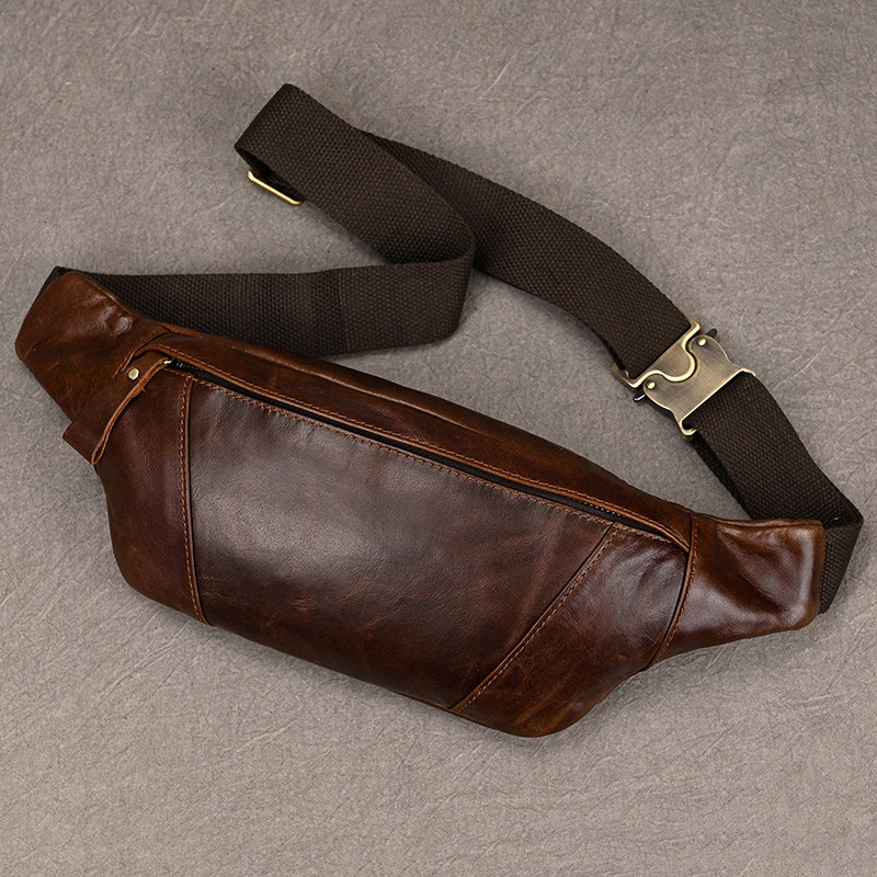 Tas selempang dada kulit pria, - Leatherwork Fasteners ulasan dan harga