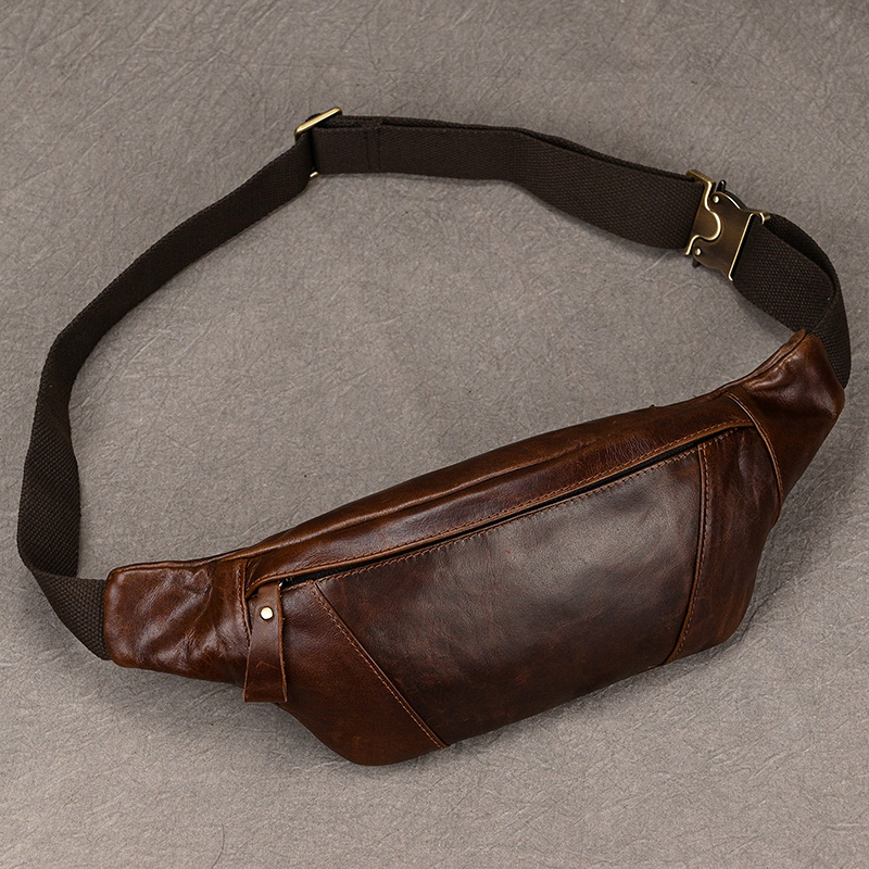 Tas selempang dada kulit pria, - Leatherwork Fasteners ulasan dan harga