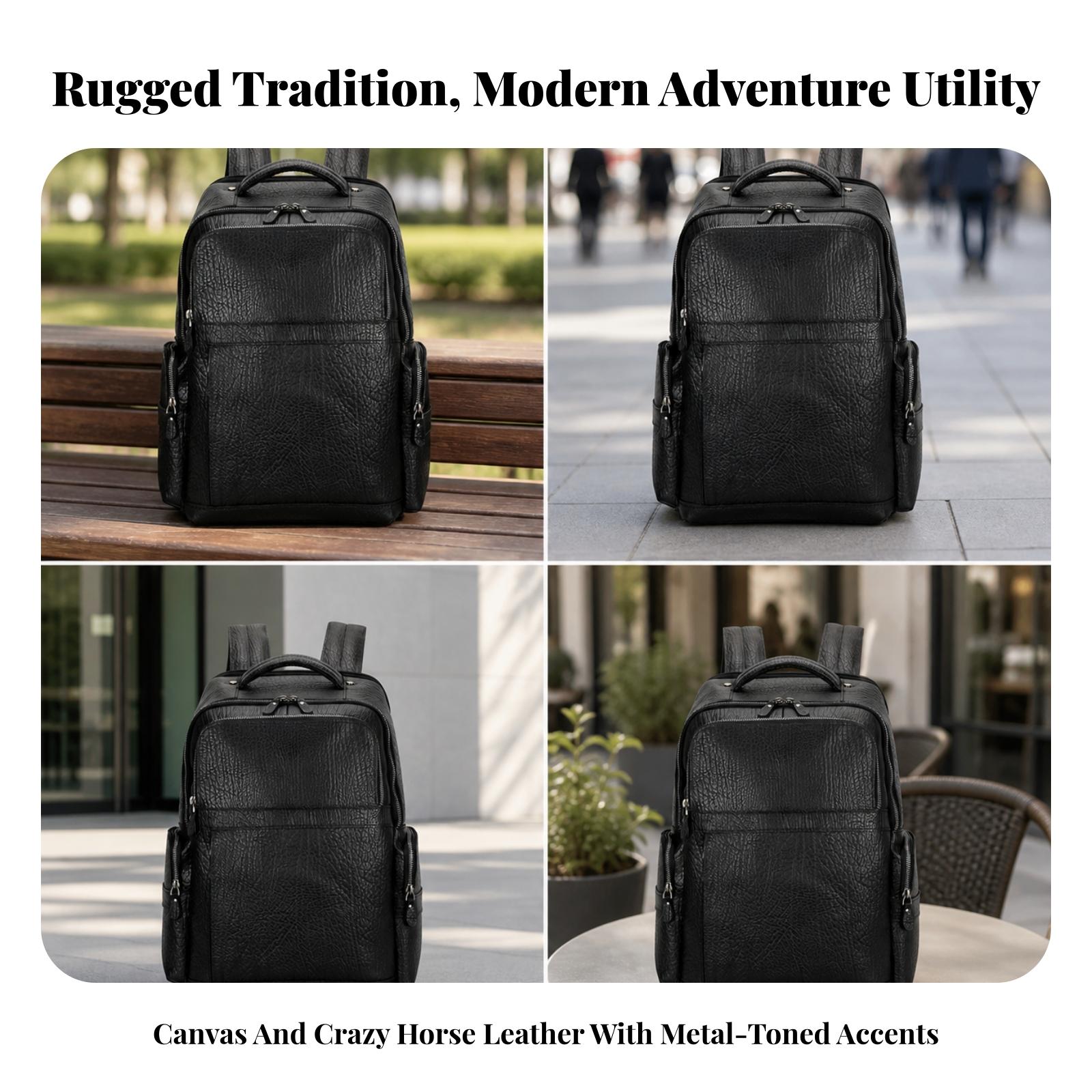 Ransel Perjalanan Kulit Sapi u - Leather Work Rucksack ulasan dan harga