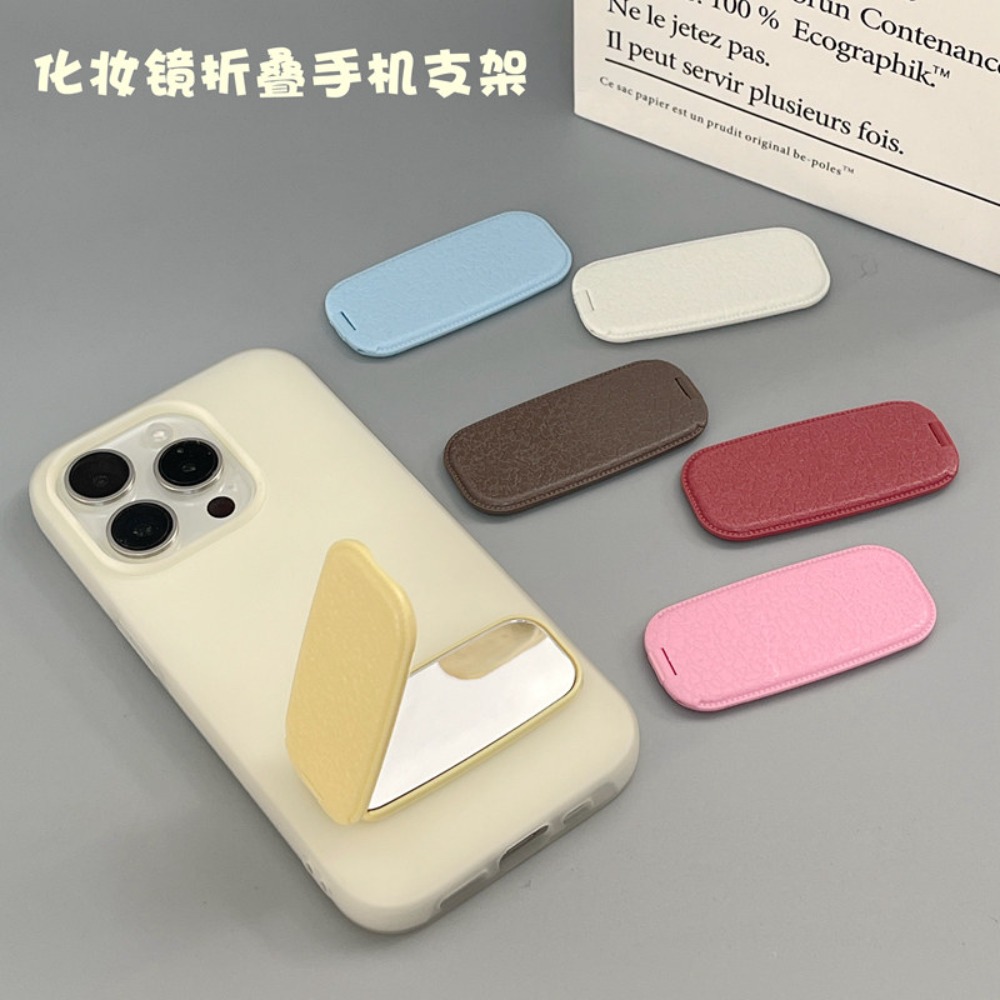 Cermin Rias Mini Lipat Motif K - Leatherwork Table ulasan dan harga
