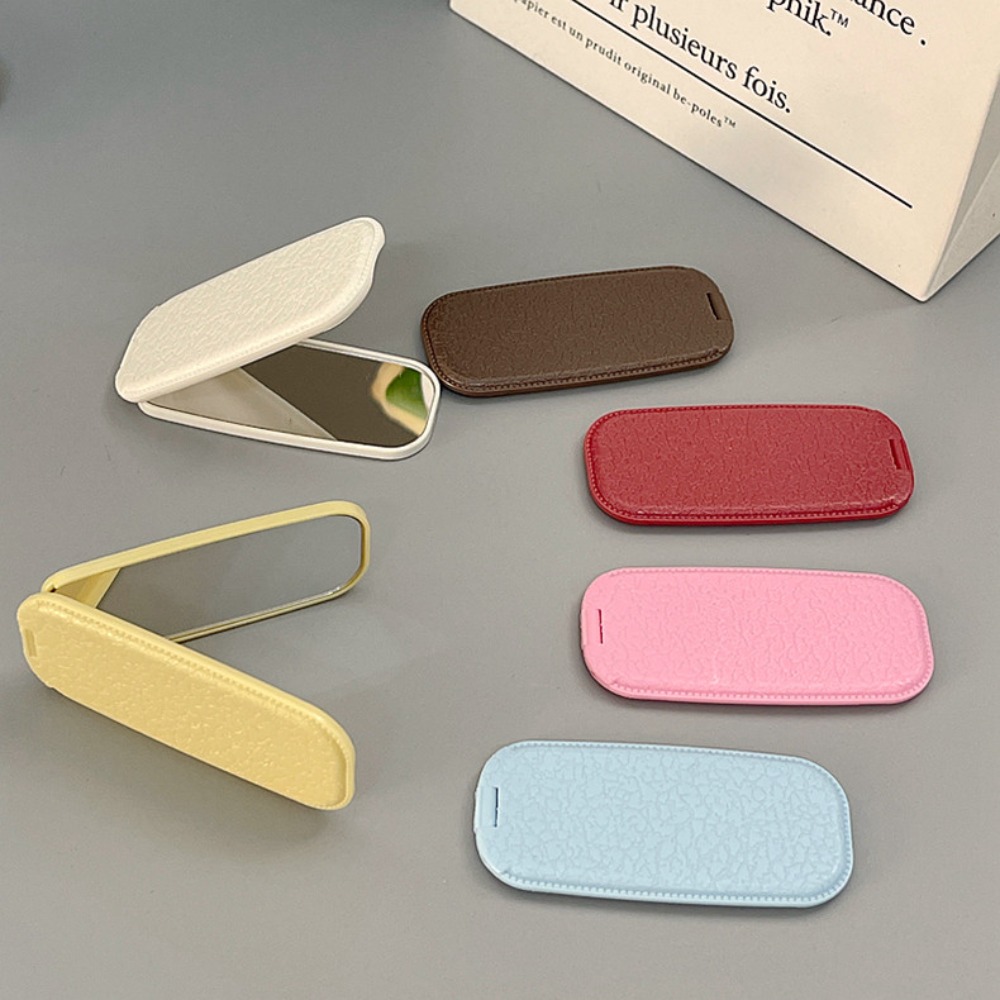 Cermin Rias Mini Lipat Motif K - Leatherwork Table ulasan dan harga