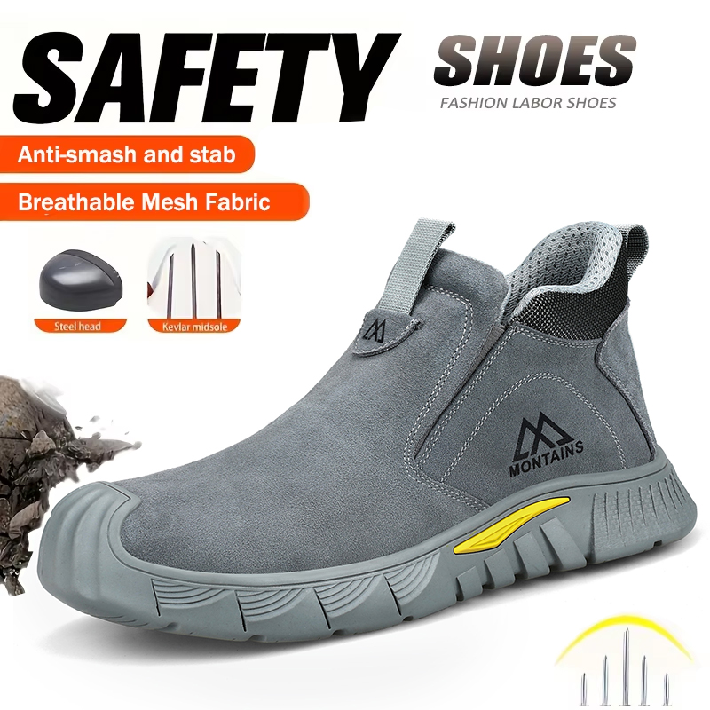 Sepatu Keselamatan Pria Tahan  - Leather Work Factory ulasan dan harga