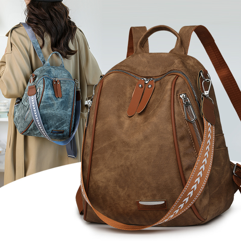 Tas Ransel Wanita Kapasitas Be - Leather Work Rucksack ulasan dan harga