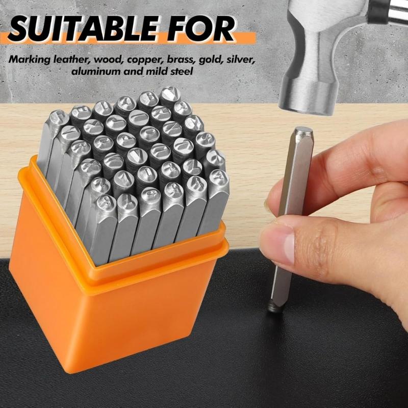 37Pcs Set Alat Pengepres Huruf - Leatherwork Art ulasan dan harga