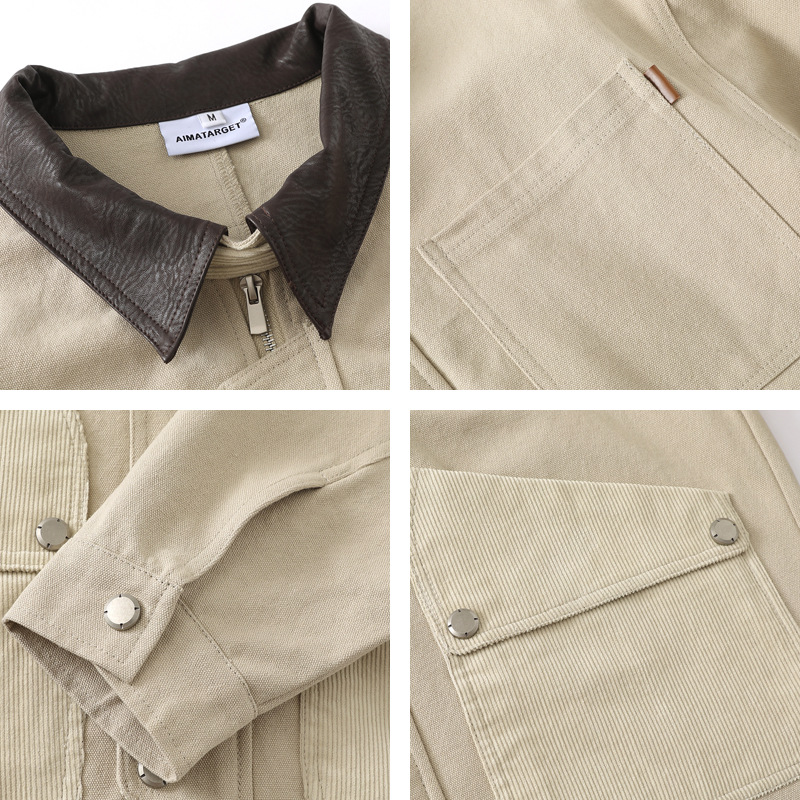 Jaket Kerja Multi-Saku Gaya De - Leather Work Japan ulasan dan harga