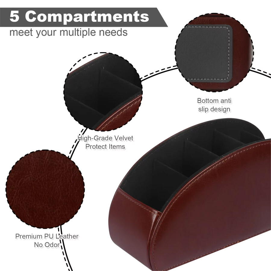 1Pc Kotak Penyimpanan Desktop  - Leatherwork Table ulasan dan harga