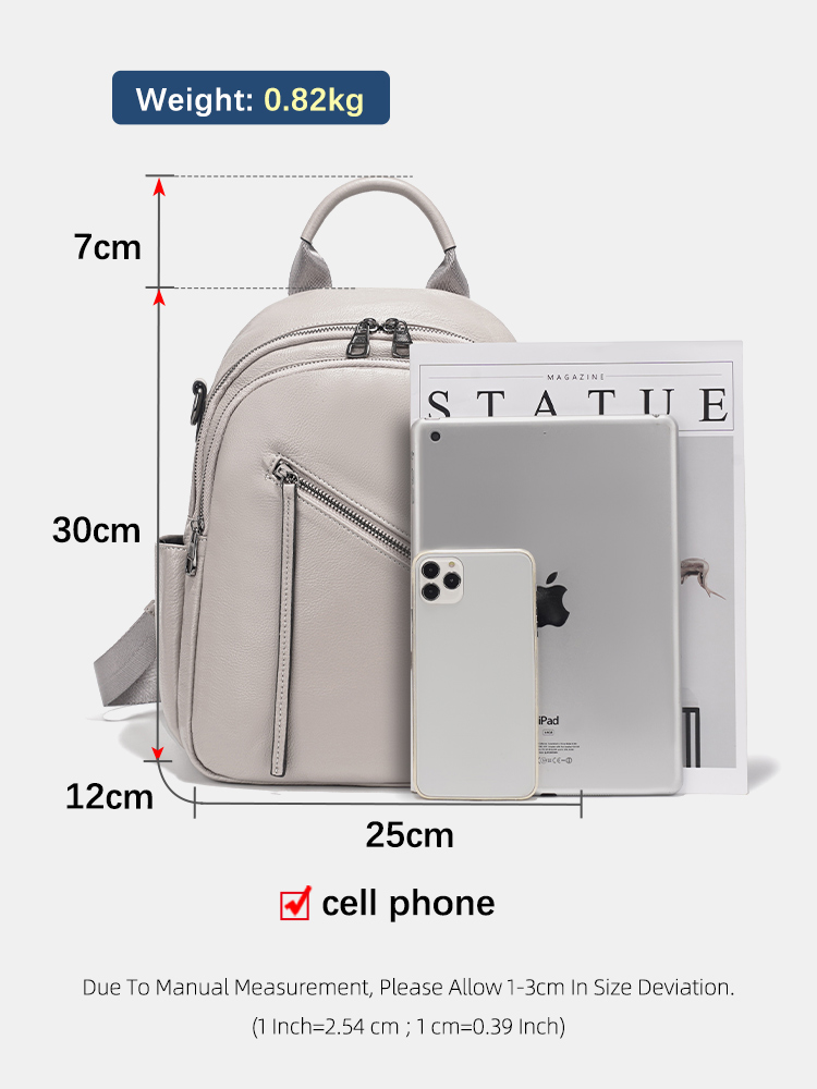 Zency Tas Ransel Kulit Asli Wa - Leather Work Rucksack ulasan dan harga
