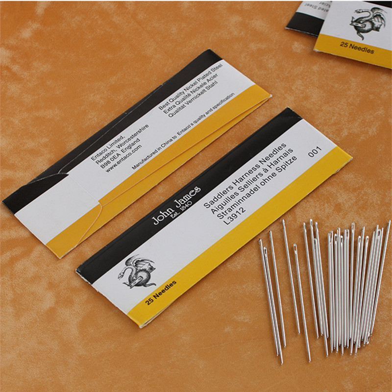 25Pcs/Bag Jarum Jahit Kulit Ha - Leather Needle Harness ulasan dan harga