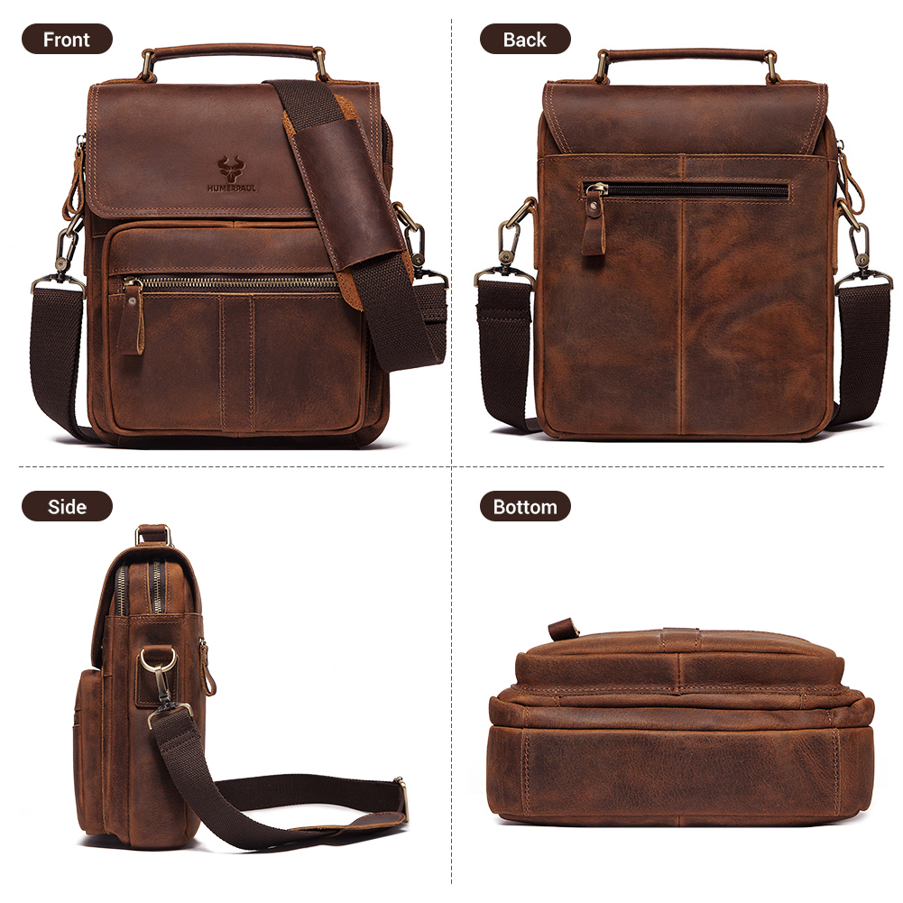 HUMERPAUL tas bahu pria kulit  - Leatherwork Fasteners ulasan dan harga