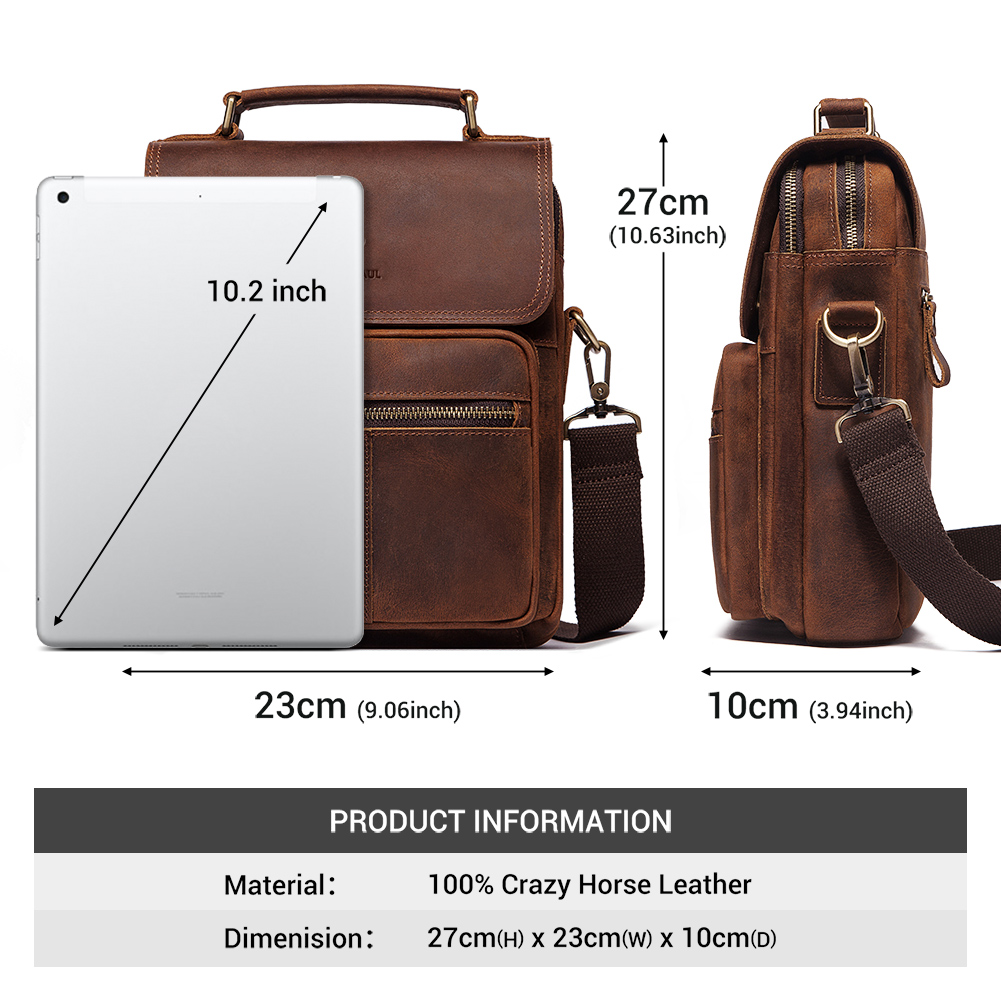HUMERPAUL tas bahu pria kulit  - Leatherwork Fasteners ulasan dan harga