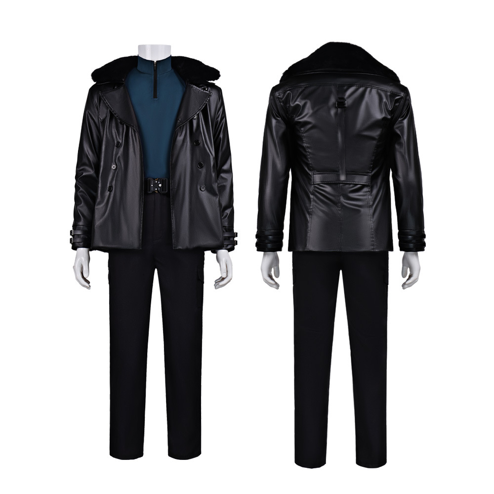 Kostum Cosplay Game Leon Kenne - Leather Work Jacket ulasan dan harga
