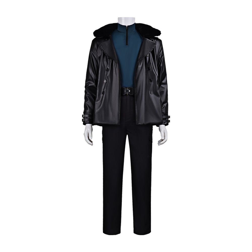 Kostum Cosplay Game Leon Kenne - Leather Work Jacket ulasan dan harga