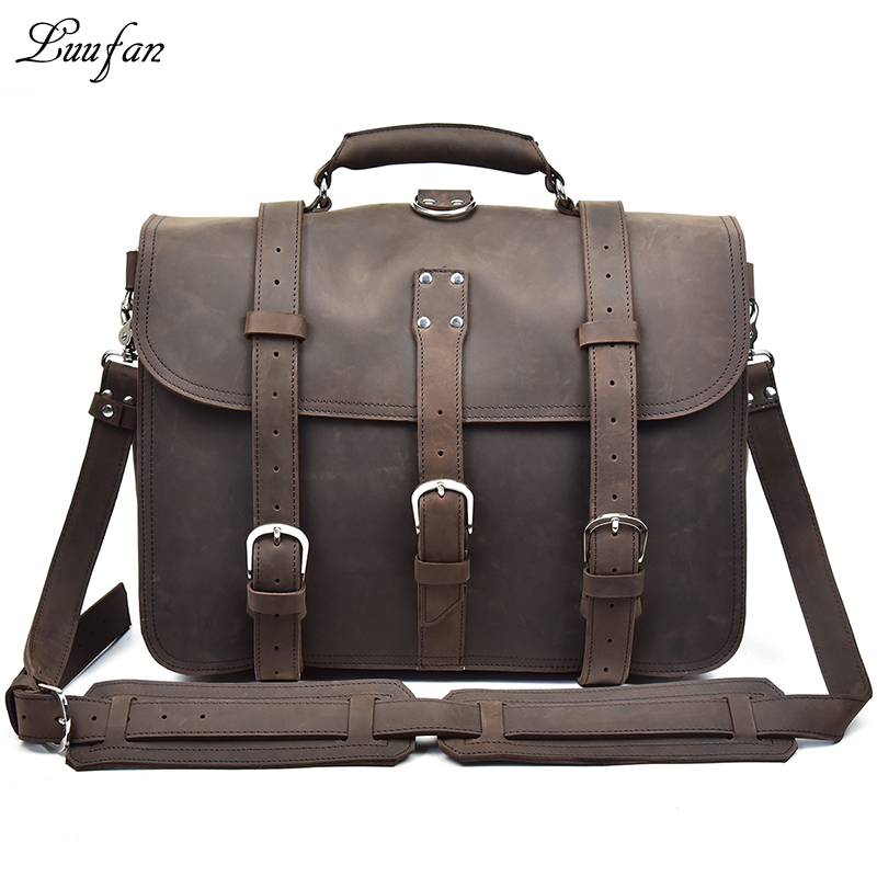 Ransel Laptop Kulit Crazy Hors - Leather Work Rucksack ulasan dan harga