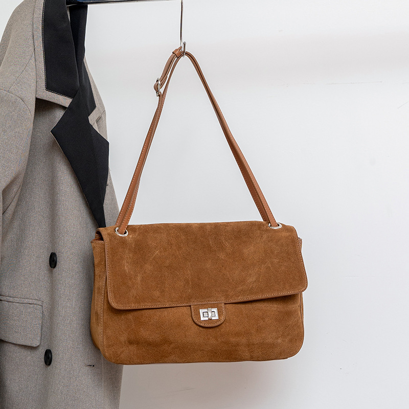 Tas Selempang Kulit Suede Asli - Leatherwork Fasteners ulasan dan harga