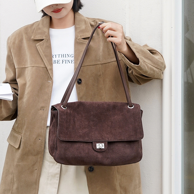 Tas Selempang Kulit Suede Asli - Leatherwork Fasteners ulasan dan harga