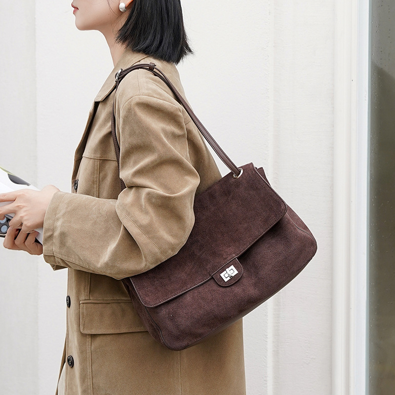 Tas Selempang Kulit Suede Asli - Leatherwork Fasteners ulasan dan harga
