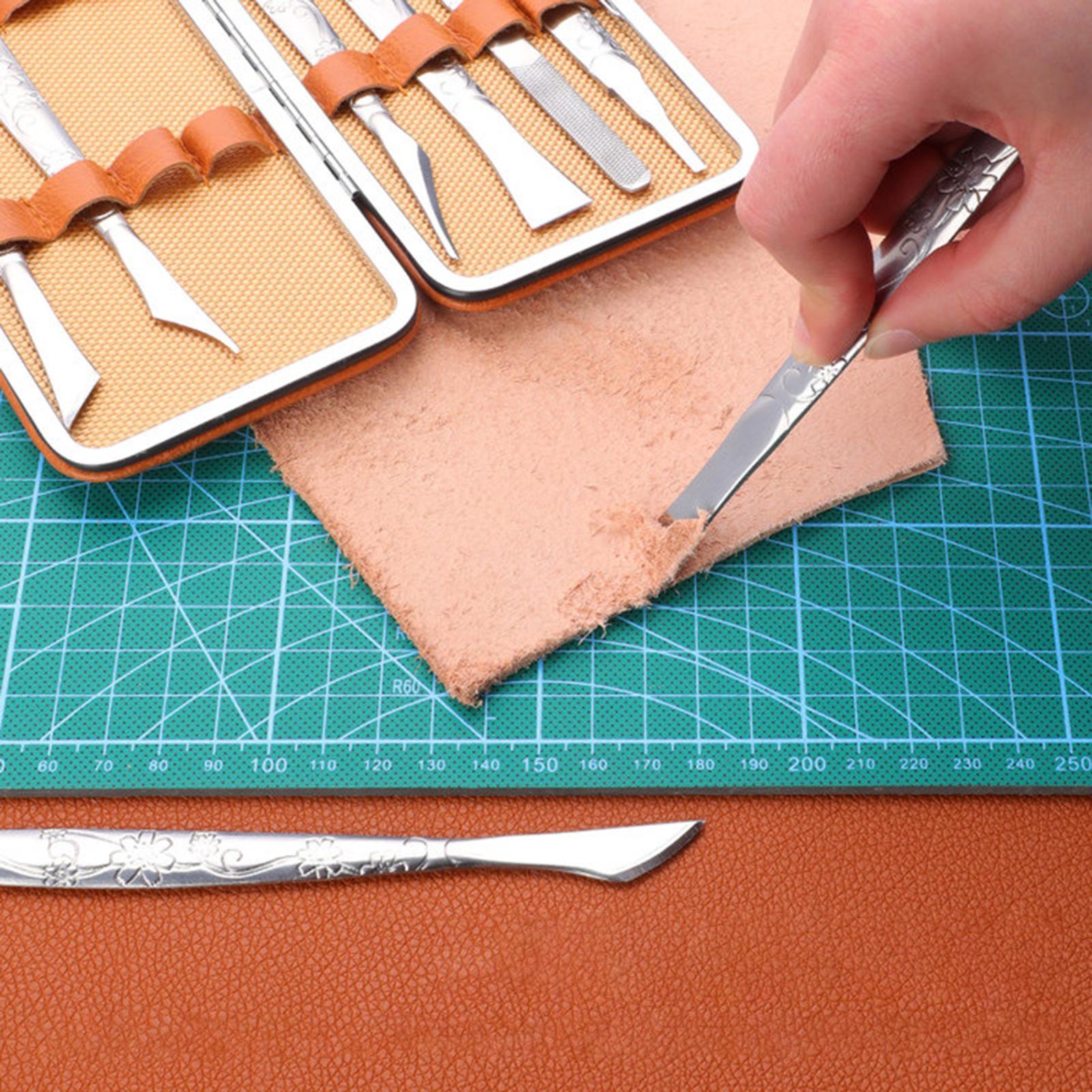 8x Pisau Ukir Kulit dengan Gag - Leatherwork Art ulasan dan harga