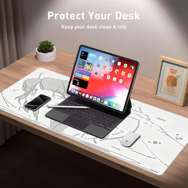 1 Buah Alas Mouse Kulit Anime  - Leatherwork Table ulasan dan harga