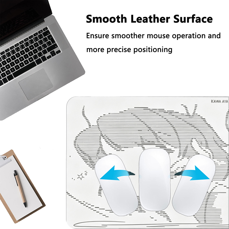 1 Buah Alas Mouse Kulit Anime  - Leatherwork Table ulasan dan harga